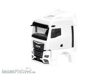 Herpa 086318 - Teileservice: Fahrerhaus MAN eTGX GM mit Windleitblechen und Spiegelkamera, weiß (2 Stück)