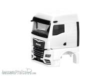 Herpa 086370 - Teileservice: Fahrerhaus MAN TGX GM ohne Windleitbleche mit Spiegelkamera, weiß (2 Stück)