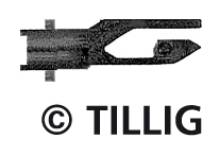 Tillig 08828 - Kurzkupplung ohne automatische Funktion (Beutel à 20 Stück)
