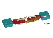 Tillig 08849 - TILLIG Kupplung für Kuppelkastenaufnahme E 44, BR 243, BR 119, BR 01 alte Ausführung, BR 250 (Beutel à 20 Stück)