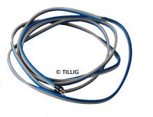 Tillig 08913 - Zweipoliges Anschlusskabel mit Stecker für Funktionsgleise, Länge 890 mm, Querschnitt Kabel 0,15 mm²