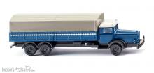 Wiking 094306 - Pritschen-Lkw (MB L 10000) - azurblau