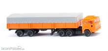 Wiking 095611 - Pritschensattelzug (Magirus) - orange