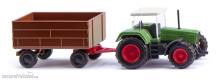 Wiking 096004 - Fendt Favorit mit Anhänger