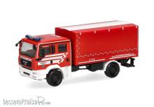 Herpa 098847 - MAN TGA M Mehrzweckgerätewagen (MzGW) Dekon Feuerwehr Bremen