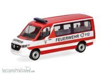 Herpa 098885 - Mercedes-Benz Sprinter 18 Flachdach Bus Feuerwehr Nürnberg