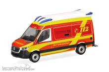 Herpa 099042 - Mercedes-Benz Sprinter 18 Delfis Rettungswagen Rettungsdienst Landkreis Elbe-Elster (Brandenburg /Herzberg)