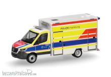 Herpa 099332 - Mercedes-Benz Sprinter 18 Fahrtec Rettungswagen Polizei Hamburg