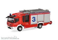 Herpa 099349 - Mercedes-Benz Atego 13 Ziegler Z-Cab Flughafen-Feuerwehr Friedrichshafen
