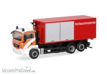 Herpa 099400 - MAN TGS M Wechsellader-LKW 3achs mit AB-Dekon Berliner Feuerwehr