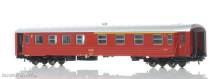 NMJ 1000247 - NMJ Topline 1042.01 Personenwagen AB11K 24120 der NSB, rot/silber, H0