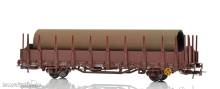 NMJ 1000388 - NMJ Topline 501.301 Os 21 76 370 0 399-7 Rungenwagen der NSB mit Beladung, H0