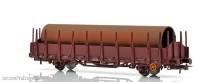 NMJ 1000389 - NMJ Topline 501.302 Os 21 76 370 0 256-9 Rungenwagen der NSB mit Beladung, H0