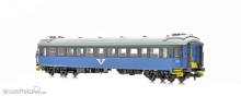 NMJ 1000435 - NMJ Topline 204.401 SJ B1N.4899, 2. Klasse Personenwagen, Blau/Schwarz Design V2, H0