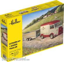 Heller 50331 - Citroen HY + Goods Trailer