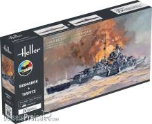 Heller 55078 - 1:400 STARTER KIT Bismarck + Tirpitz TWINSET