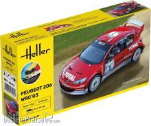 Heller 56113 - STARTER KIT Peugeot 206 WRC03