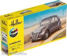 Heller 56175 - STARTER KIT Citroen 2 CV in 1:43