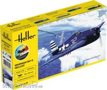 Heller 56272 - STARTER KIT F6F Hellcat in 1:72