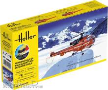Heller 56289 - STARTER KIT Alouette III Sécurité Civile in 1:72