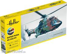 Heller 56367 - STARTER KIT Super Puma AS 332 M0 in 1:72