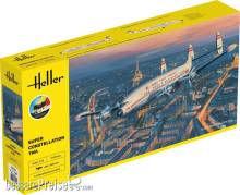 Heller 58391 - 1:72 STARTER KIT Super Constellation TWA