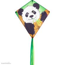 Invento 100060 - Eddy Panda - Kinderdrache, ab 5 Jahren, 68x68cm, inkl. 17kp Polyester Schnüre, 40m auf Spule