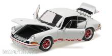 Minichamps 100066021 - PORSCHE 911 CARRERA RS - 1972 - WHITE W RED DECOR
