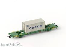 PT Trains 100181 - TRANSFESA Lgss 24 71 443 7 019-1 + COSCO 20’ DV CBHU310463 3