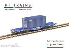 PT Trains 100261 - MODALIS Sgmmnss 33 87 459 4 044-9 + SEACO 20`DV SEGU1913425