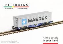 PT Trains 100264 - MODALIS Sgmmnss 33 87 459 4 004-3 + MAERSK 40´HC MRSU3995923