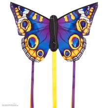 HQ 100303 - Butterfly Kite Buckeye R - Kinderdrachen, ab 5 Jahren, 34x52cm, inkl. 10kp Polyester Schnüre, 25m