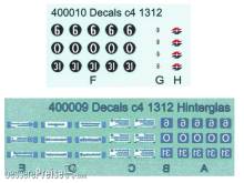 Halling DEC-WC4-B12 - Decals für Wien Beiwagen c4, Nr. 1312