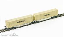 PT Trains 100502 - VTG 38 80 496 3115-2 COM 1x 45´ MEDWAY MWAU4601200 / 1 x Wechselbehälter MEDWAY 45´ MEDE5600049(EM COLABORAÇÃO COM SUDEXPRESS SCALE MODEL TRAINS)
