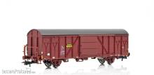 NMJ 1007395 - NMJ Topline 506.202 Gbs 150 0 066-8 mit Glava Werbung, Güterwagen der NSB, H0