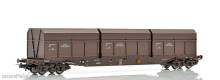 NMJ 1007438 - NMJ Topline 505.301 Rps 31 76 393 3 013-1 Flachwagen NSB mit Finsam Holzschnitzelcontainer, H0