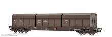 NMJ 1007442 - NMJ Topline 505.303 Rps 31 76 393 3 202-3 Flachwagen NSB mit Finsam Holzschnitzelcontainer, H0