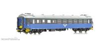 NMJ 1007454 - NMJ Topline 205.402 SJ B5KRT 5007, 2. Klasse Personenwagen, Blau/Schwarz design V2, H0