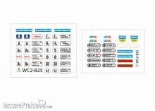 Halling DEC-B25 - Decals für Wiener Straßenbahn c2 Nr. 1025