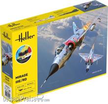 Heller 35422 - STARTER KIT Mirage IIIE-O-R-RD-EE-EA in 1:48