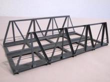 Hack Brücken 10110 - Vorflutbrücke 18 cm 2-gleisig, grau - Typ V18-2