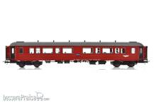 NMJ 1015837 - NMJ Topline 131.301 NSB Personvogn B3-2 Type 3 25516, Rot/Schwarz, H0