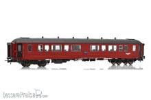 NMJ 1015839 - NMJ Topline 131.304 NSB Personvogn B3-2 Type 3 25522, rot/Schwarrz ´Nydesign´, H0