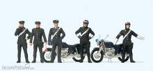 Preiser 10175 - HO Carabinieri, 2 Motorräder