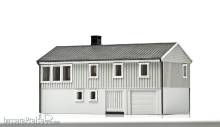 NMJ 1018208 - NMJ Skyline 15123 Norwegisches Einfamilienhaus mit Untergeschoss, Grau / Weiß, H0 Fertigmodell