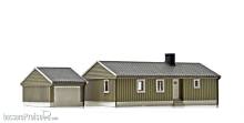 NMJ 1018210 - NMJ Skyline 15119 Norwegische Garage, Grau / Weiß, H0 Fertigmodell