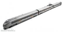 NMJ 1018230 - NMJ Topline 81.104 GMB Motorvognsett BM71009, Flytoget, DC, H0