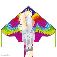 Invento 102151 - Simple Flyer Pegasus - Kinderdrache, ab 5 Jahren, 75x120cm , inkl. 17kp Polyester Schnüre, 25m