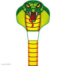 Invento 102199 - Emerald Cobra Kite - Kinderdrache, ab 5 Jahren, 1000x67cm , inkl. 17kp Polyester Schnüre, 25m