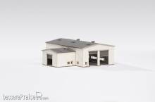 Archistories 102211 - Moderne Wartungshalle, lichtgrau [1:220]